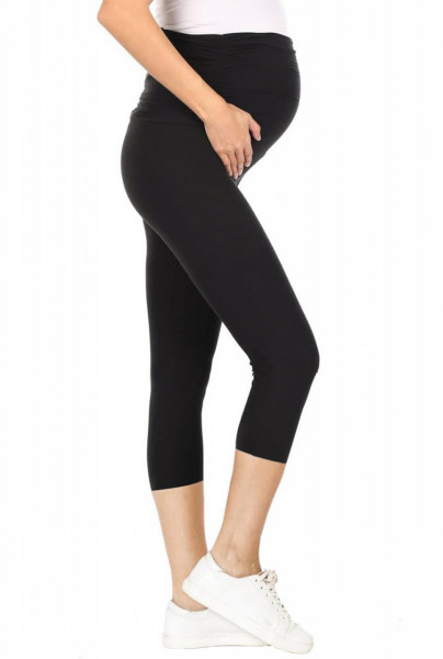 Colanti pentru gravide cu talie inalta, sustinere burta, material elastic si respirabil, zenifique, negru
