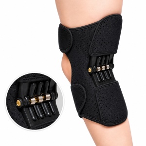 Genunchieră cu 3 arcuri Zenifique, Suport și stabilitate pentru genunchi, Fixare reglabilă cu velcro, Material respirabil, Negru
