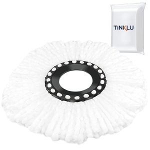 Rezervă Universală Mop Rotativ 360° Tinklu, Microfibră cu Absorbție Mare, Prindere 16 cm, Alb