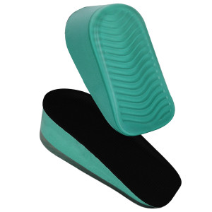 Set 2 bucati branturi inaltatoare ortopedice, talonete antialunecare, zenifique, din silicon, verde