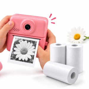 Set 3 role hârtie termică pentru imprimare poze – aparat foto pentru copii Twinkle Twins