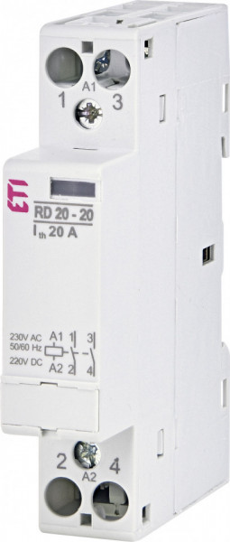 Contactor modular RD 20-20-230V AC/DC