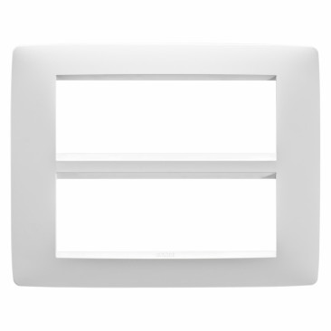 Rama decorativa Gewiss Chorus Monochrome One 12 module alb GW16112TB