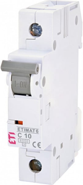 Siguranta automata monopolara, curba C, 10A, 6 kA, ETI