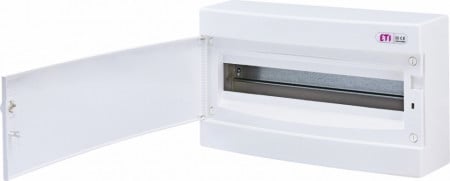 Tablou electric aparent, 18 module, usa alba, IP 40, ETI