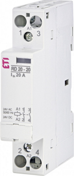 Contactor modular RD 20-20-24V AC/DC