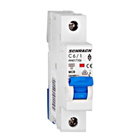 Disjunctor monopolar 6A, curba C, Schrack Technik