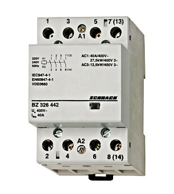 Contactor modular 3UH, 40A, 4ND, 230VAC, Schrack Technik