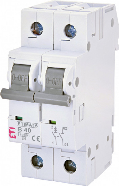 Siguranta automata 1p+N, curba B, 40A, 6kA, ETI