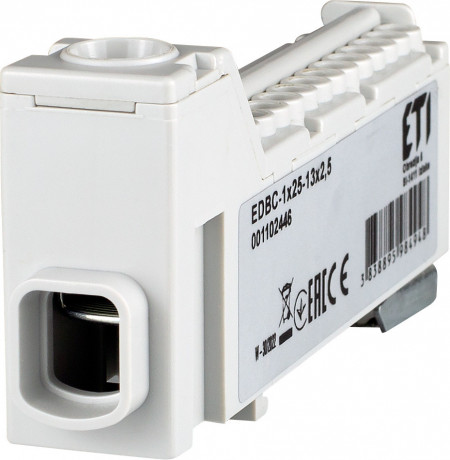 Clema derivatie gri, EDBC-1x25-13x2,5, ETI