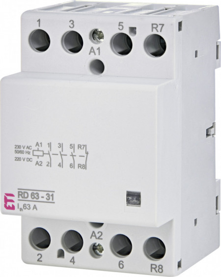 Contactor modular RD 63-31-230V AC/DC