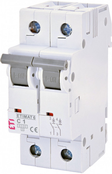 Siguranta automata, 2p, curba C, 1A, 6kA