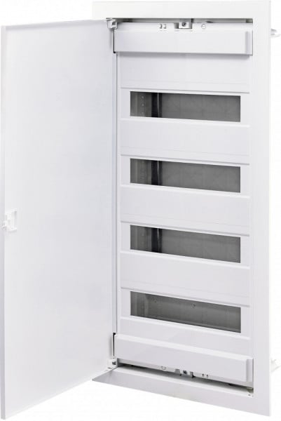 Tablou electric incastrat, 56 module, usa metalica alba, ECG56
