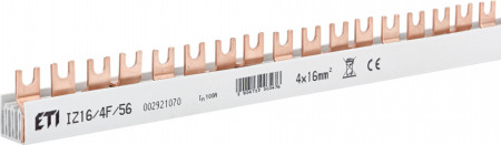 Busbar trifazat 4 poli, IZ16/4F/56