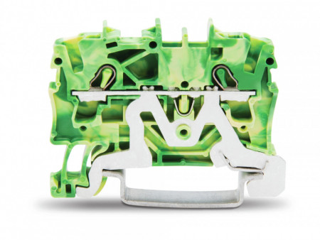 Clema sir Wago de trecere cu 2 conductori; 2,5 mm²,verde-galben ,TOPJOB 2002-1207