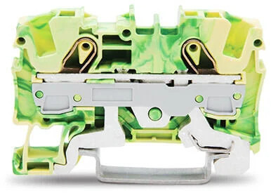 Clema sir Wago de trecere cu 2 conductori; 6mm²,verde/galben ,TOPJOB: 2006-1207