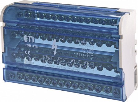 EDB-415 (bloc distributie, 4 poli, 15 gauri/pol)