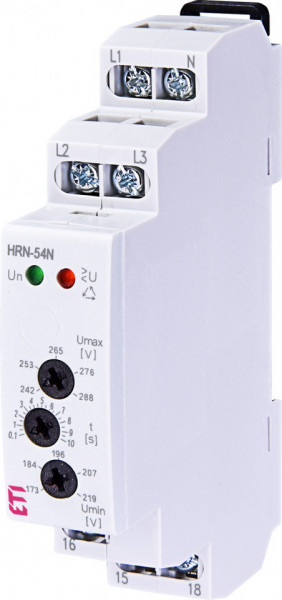 Releu de monitorizare tensiune trifazic - HRN 54 N