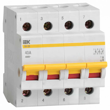 Separator compact iEK, 4P, 40A, 230/400VAC, MNV10-4-040