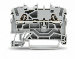Clema sir Wago de trecere cu 2 conductori; 2,5 mm², gri ,TOPJOB 2002-1201 - Img 1