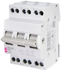 Comutator SSQ, 25A, 3 module, trifazat, ETI