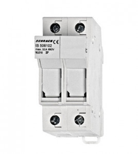 Separator modular pentru sigurante fuzibile 10x38, 2p, 32A, Schrack Technik