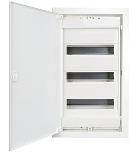 Tablou electric incastrat, 36 module, usa metalica alba, Schrack