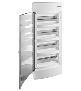 Tablou electric incastrat, 48 module, usa transparenta, IP 40, Schrack Technik - Img 2