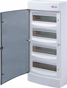 Tablou electric aparent, 48 module, usa transparenta, IP 40, ETI