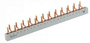 Bareta tip pin pentru sigurante 10 x 1P+N (1 modul) + 1x EFI P2