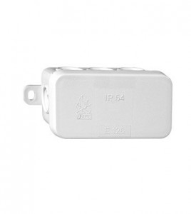 Doza de legaturi, aplicata, 75x35x40 mm, decupabila, IP54, gri