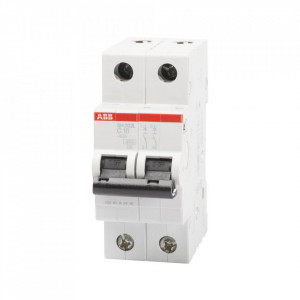 Intrerupator automat, 10A, 2P, 4,5 kA, curba C, ABB - Img 1