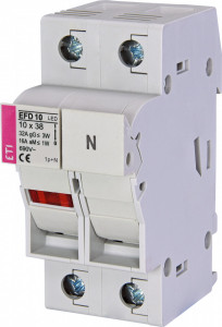 Separator cu sigurante fuzibile, EFD/VLC/PCF 10 LED, 1P+N, maxim 32A
