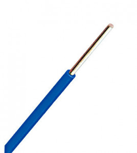 Conductor cu izolaţie din PVC H07V-U 2,5mm² Cu, albastru/100m