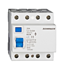 RCCB E25A 30mA TIP A 4P, Schrack Technik