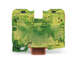 Clema sir Wago de trecere cu 2 conductori; 35mm²,verde/galben 285-137