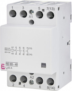 Contactor modular RD 63-40-230V AC/DC