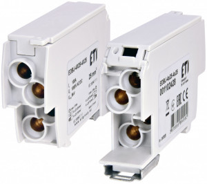 Clema derivatie gri, sectiune maxima 25mm2, 4 intrari, 4 iesiri, ETI