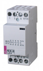 Contactor modular RD 25-04-24V AC/DC