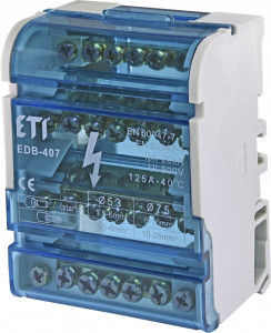 EDB-407 (bloc distributie, 4 poli, 7 gauri/pol)