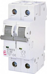 Siguranta automata, 2p, curba C, 40A, 6kA