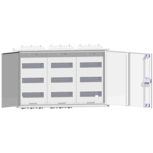 Tablou 108 module, montaj aparent, usa alba, Hager - Img 2