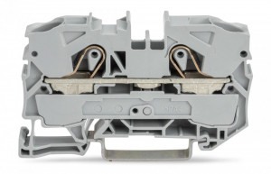 Clema sir Wago de trecere cu 2 conductori; 10 mm²,gri ,TOPJOB: 2010-1201 - Img 1