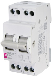 Comutator SSQ, 25A, 2 module, monofazat, ETI