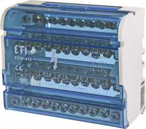 EDB-411 (bloc distributie, 4 poli, 11 gauri/pol)