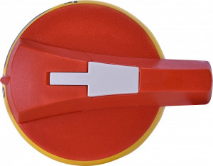 Piesa frontala montare pe usa cu maner usa - dreapta, IP 65 (fara ax) rosu CLBS-EH125/YR