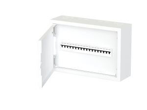 Tablou electric metalic, aparent, 18 module, ETI