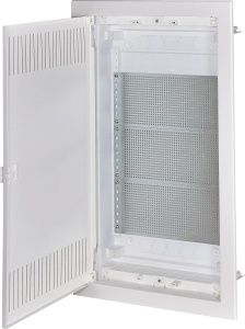 Tablou electric multimedia incastrat, 42 module, usa metalica alba, ECG42