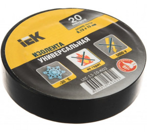 Banda izolatoare 0,13x15mm negru 20m