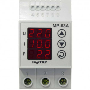Releu de protectie tensiune monofazat, multifunctional, 63A, DigiTop, MP-63